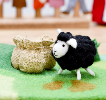 Tara Treasures | Felt Animal - Black Sheep Nursery Rhyme Set