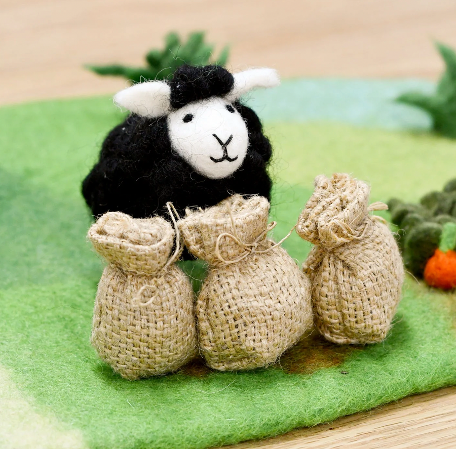 Mini Felt Animals | Black Sheep Nursery Rhyme Set