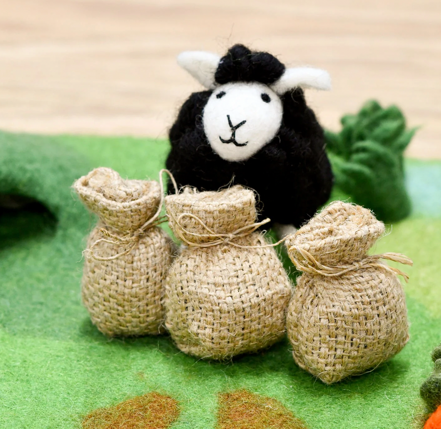 Mini Felt Animals | Black Sheep Nursery Rhyme Set