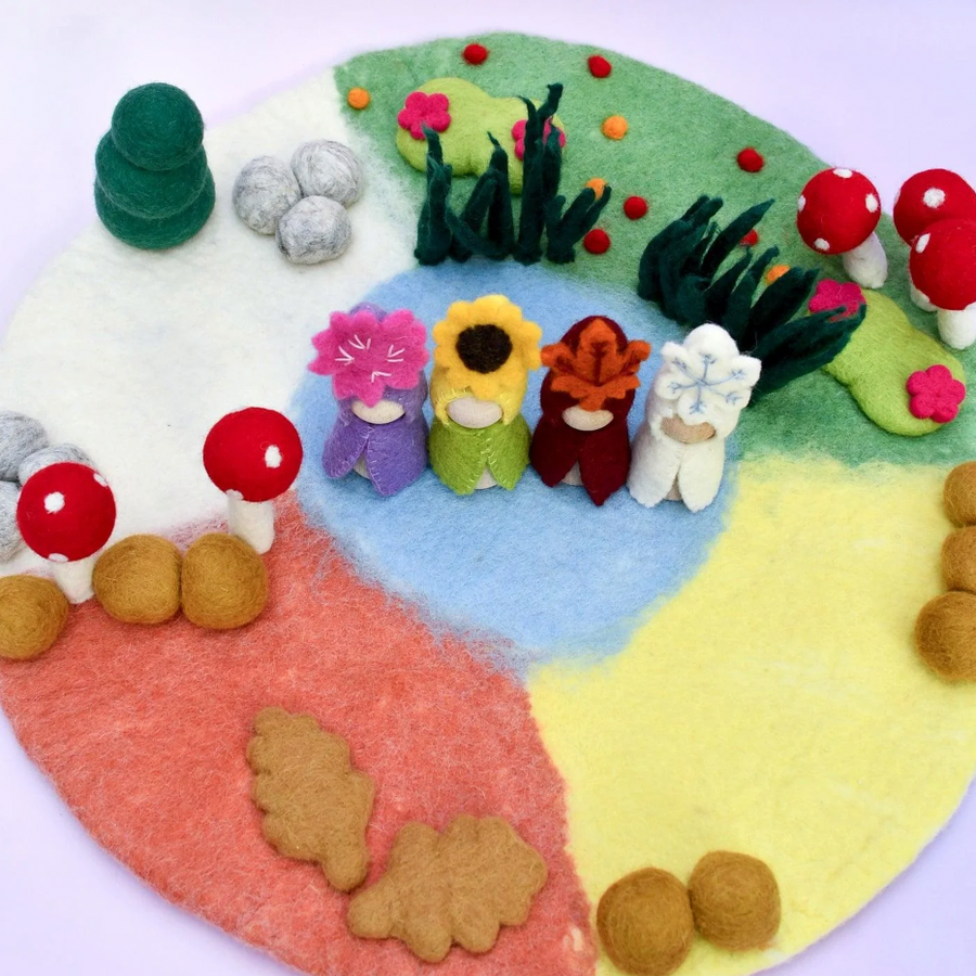 Tara Treasures | Felt Waldorf Peg Dolls - Four Seasons Fairies