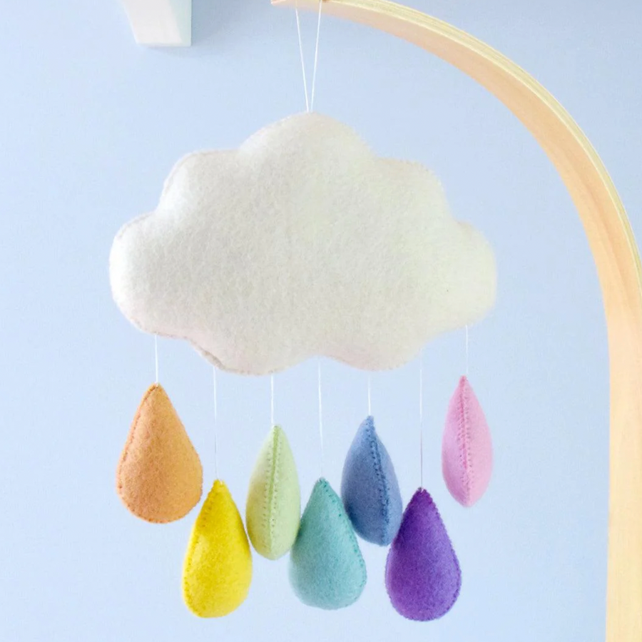 Tara Treasures | Felt Cloud Hanging Mobiles | Pastel (2 Styles)