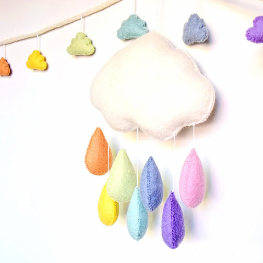 Felt Cloud Hanging Mobiles | Pastel (2 Styles)