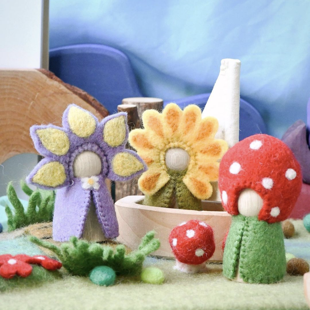 Tara Treasures | Felt Waldorf Peg Dolls - Nature