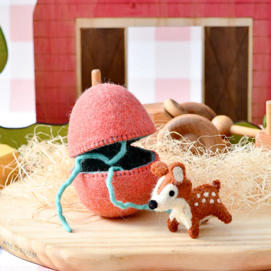 Tara Treasures | Felt Easter Egg Surprise - Deer