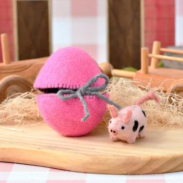 Tara Treasures | Felt Easter Egg Surprise - Piglet