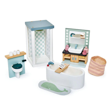 Tender Leaf Toys | Dolls House Furniture - Bathroom Set
