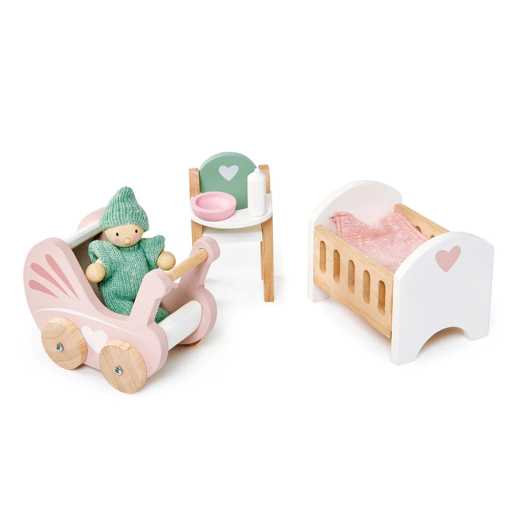Tender Leaf Toys | Dolls House Furniture - Nursery Set