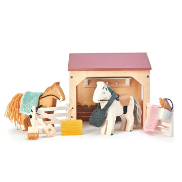 Tender Leaf Toys | Wooden Stables Farm Set