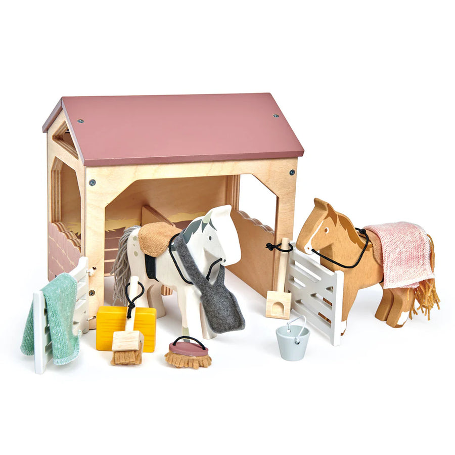Tender Leaf Toys Wooden Stables Farm Set – Fairplay