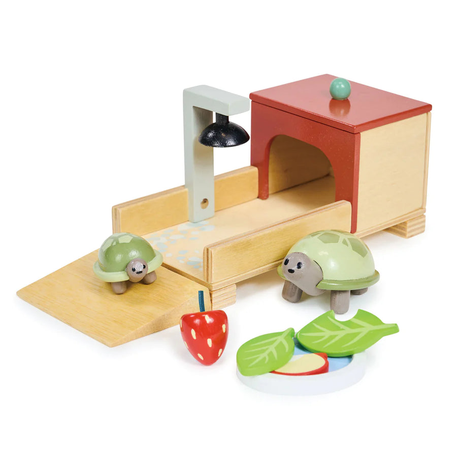 Tender Leaf Toys | Wooden Pet Tortoise Set