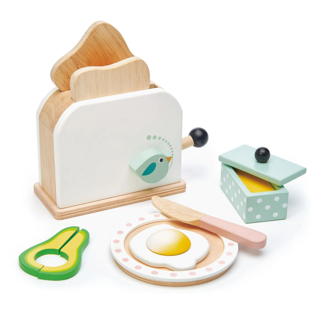Tender Leaf Toys | Wooden Breakfast Toaster Set