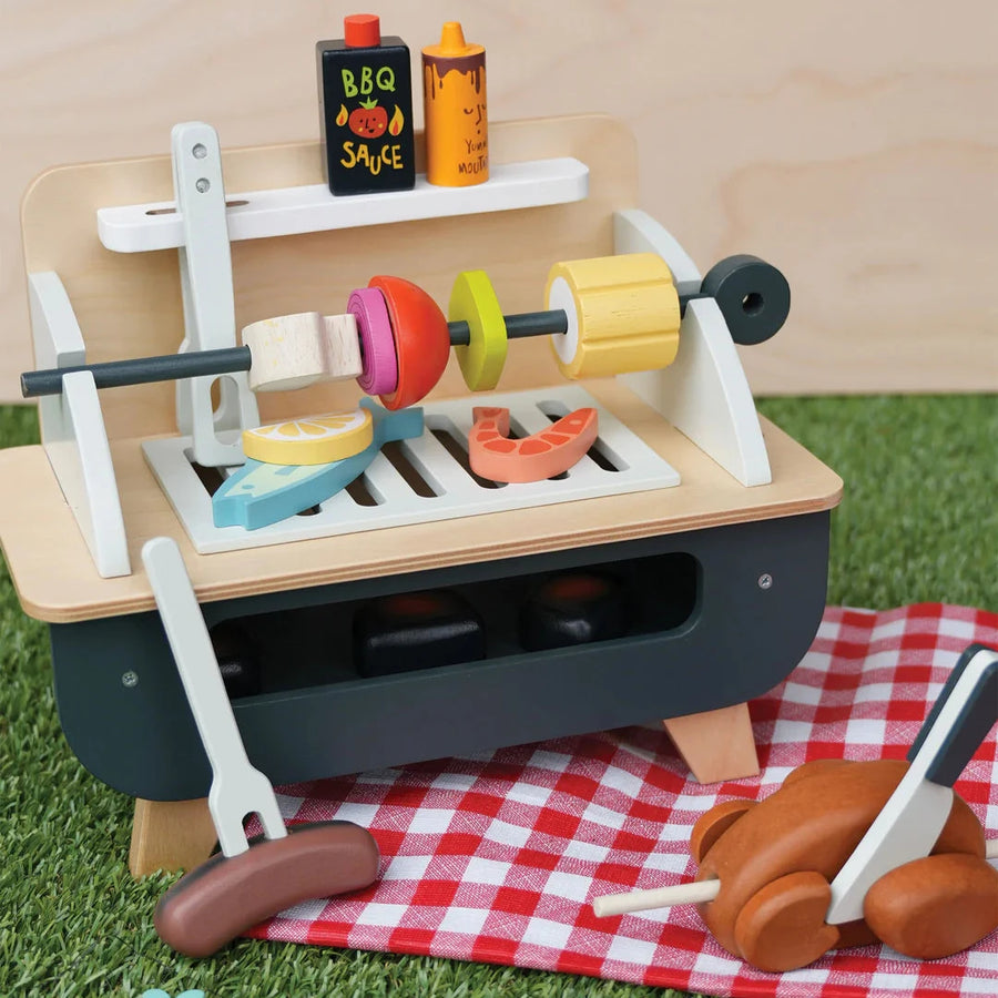 Tender Leaf Toys | Wooden Barbeque Play Set