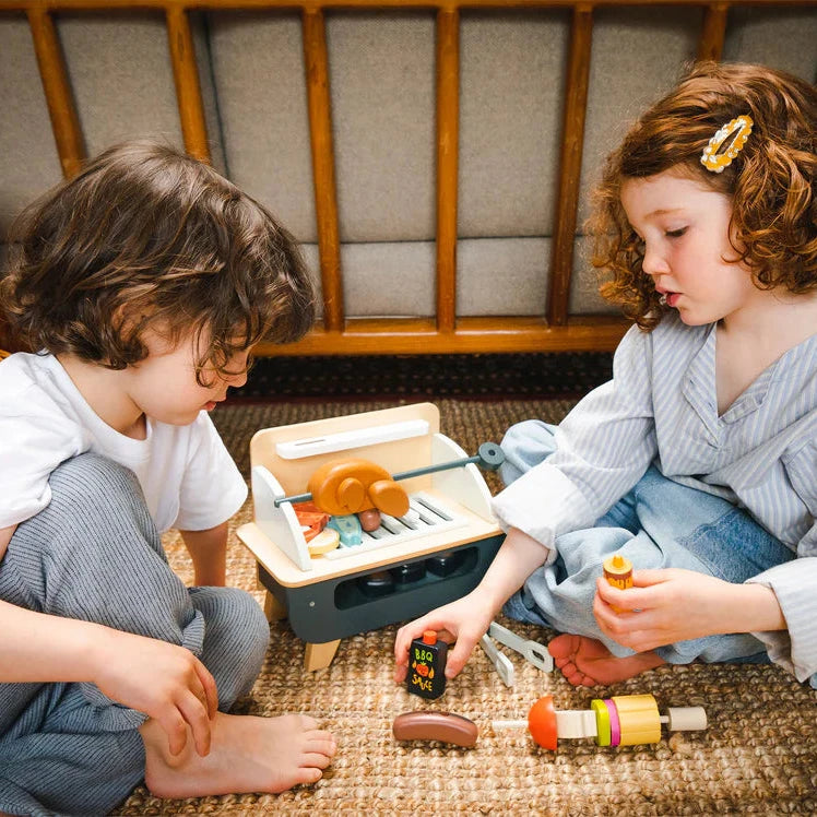 Tender Leaf Toys | Wooden Barbeque Play Set