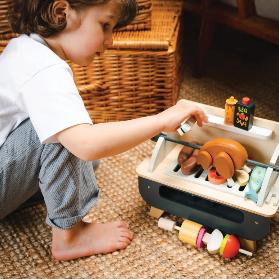 Tender Leaf Toys | Wooden Barbeque Play Set