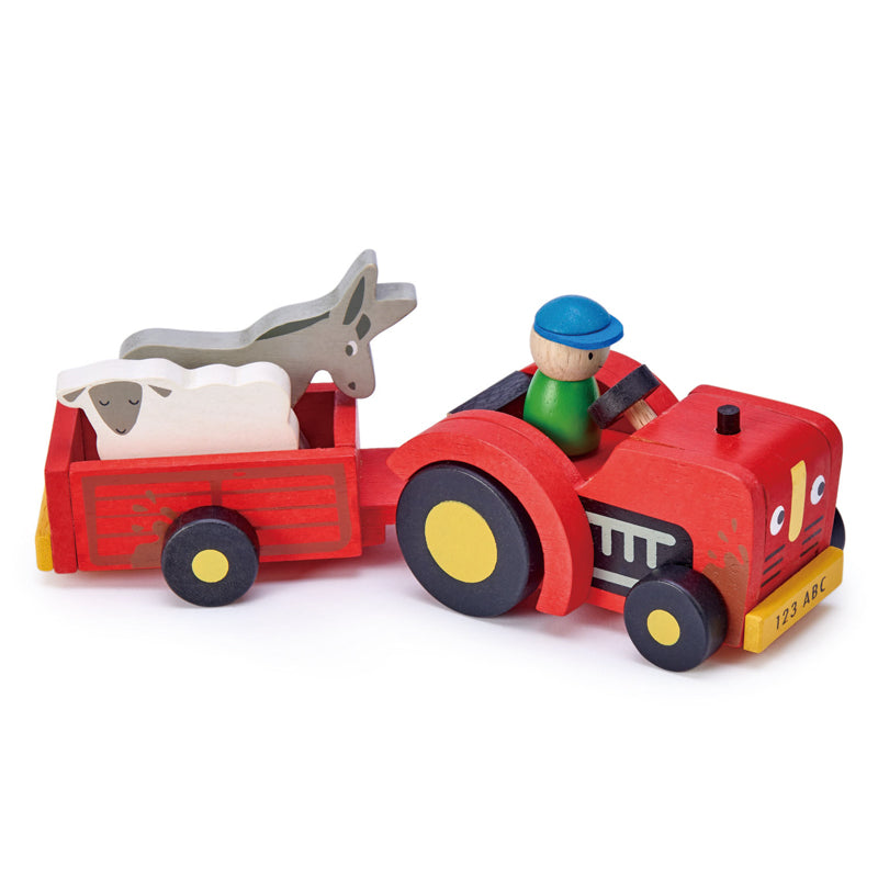 Tender Leaf Toys | Tractor and Trailer Set
