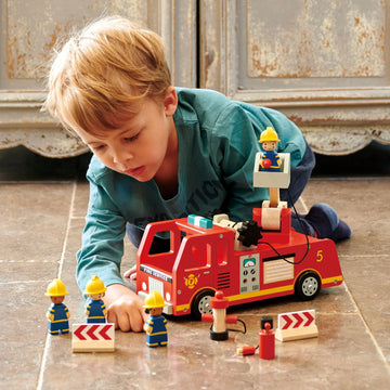 Tender Leaf Toys | Wooden Fire Engine