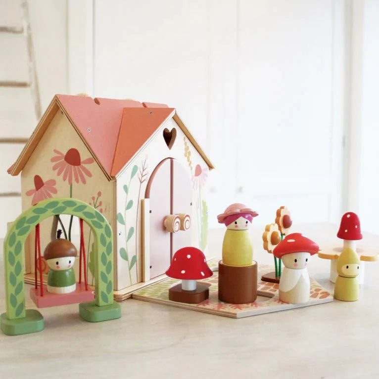 tender leaf rosewood cottage with dolls