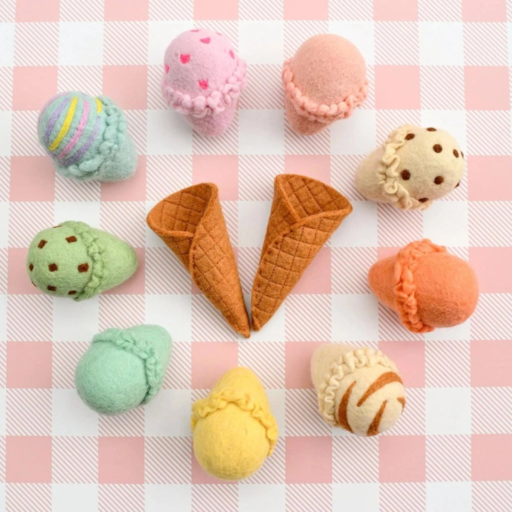 Tara Treasures | Felt Food - Ice cream Set