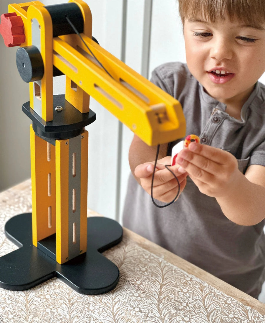 Mentari Toys Large Wooden Crane Fairplay