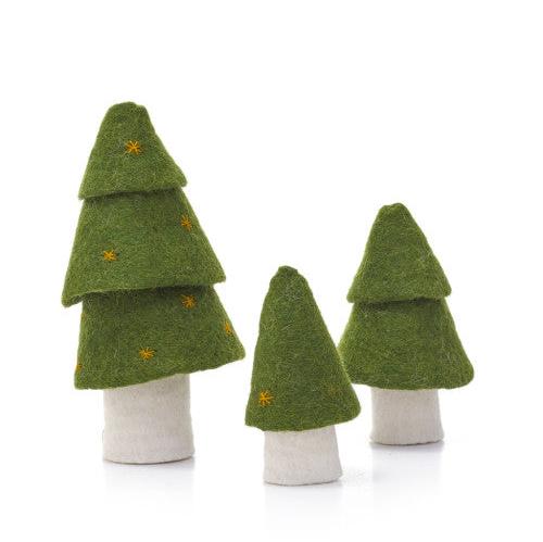 Muskhane Felt Fir Christmas Trees | Olive