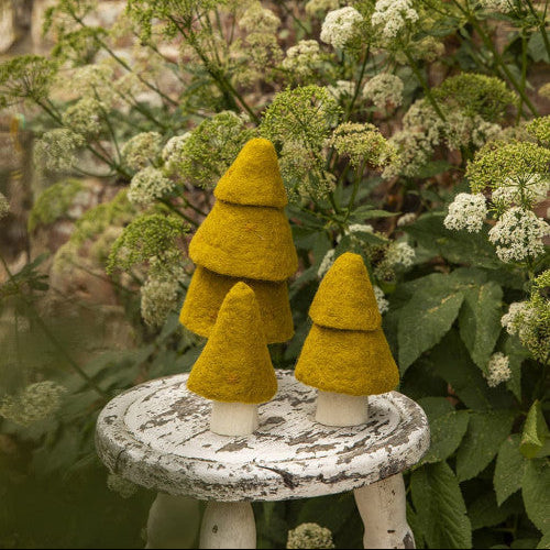 Muskhane Felt Fir Christmas Trees | Pistachio