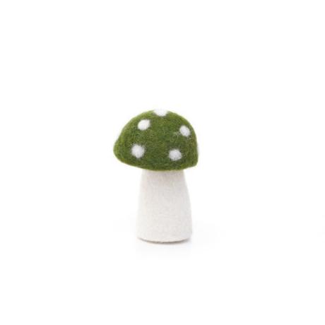 Muskhane Felt Dotty Mushrooms | Olive