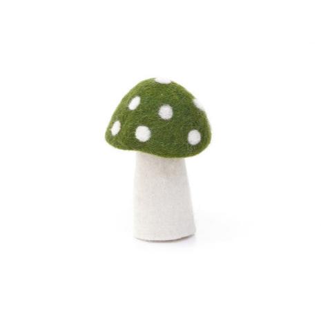 Muskhane Felt Dotty Mushrooms | Olive