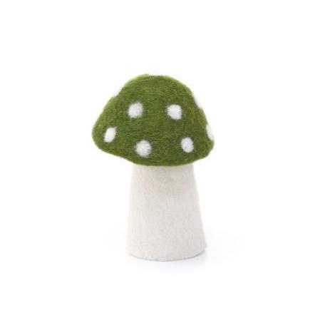 Muskhane Felt Dotty Mushrooms | Olive