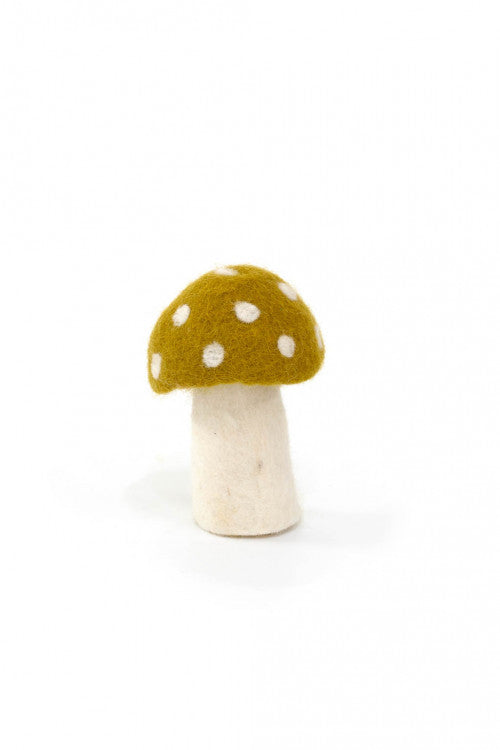Muskhane Felt Dotty Mushrooms | Pistachio