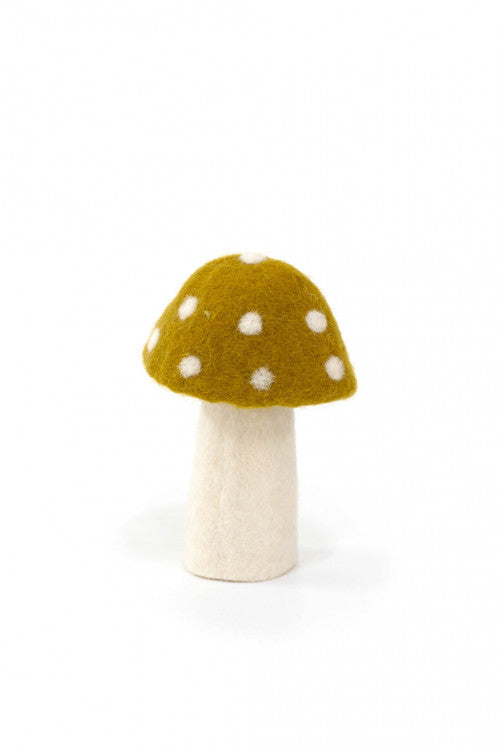 Muskhane Felt Dotty Mushrooms | Pistachio