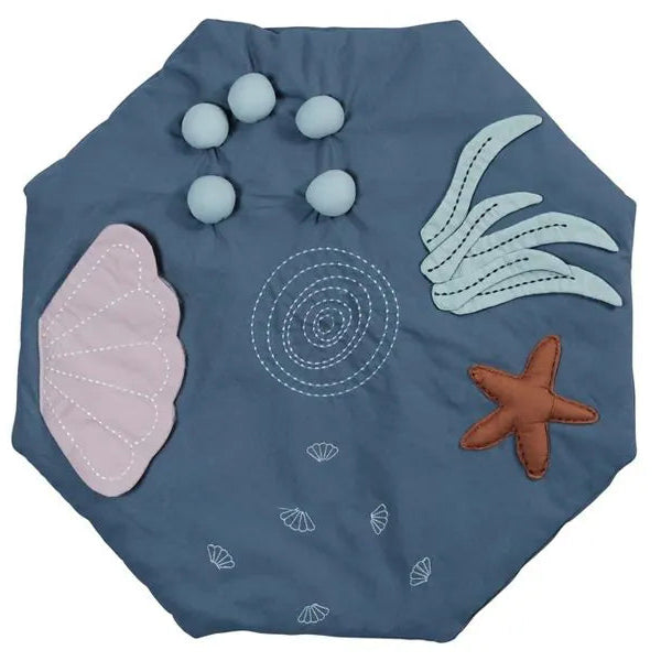Fabelab | Organic Cotton Activity Blanket Play Mat - Underwater