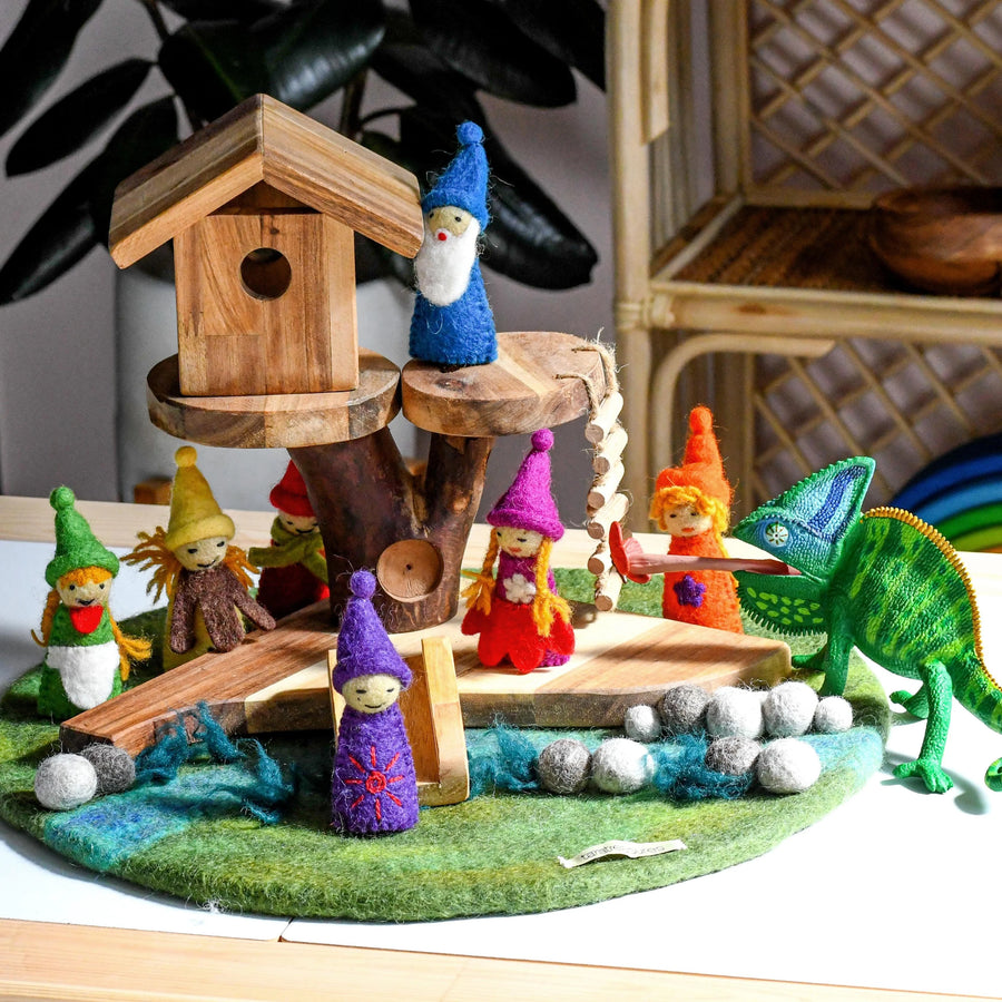 Tara Treasures | Finger Puppet Set - Rainbow People