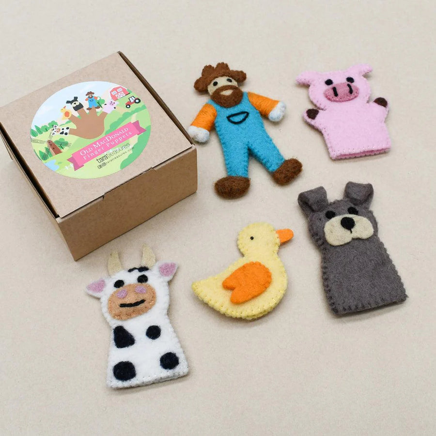 Tara Treasures | Finger Puppet Set - Old MacDonald's Farm