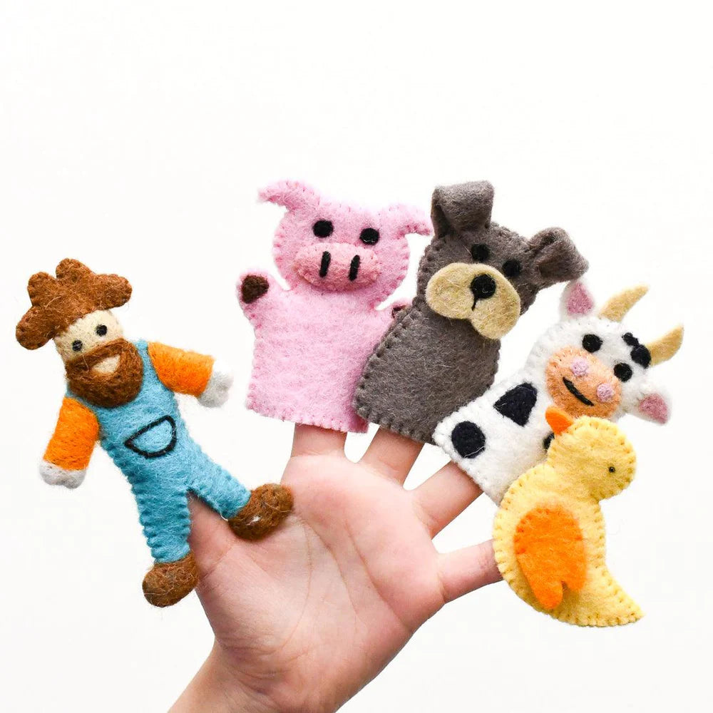 Tara Treasures | Finger Puppet Set - Old MacDonald's Farm Set A – Fairplay