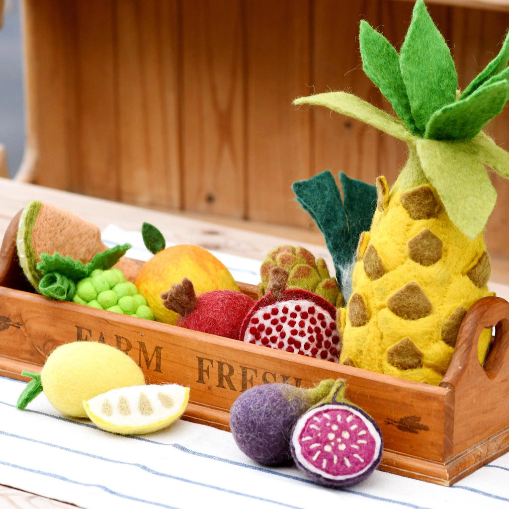 Tara Treasures | Felt Food - Fruit and Vegetable Set D (12 pc)