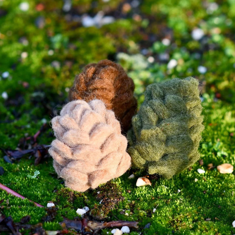 felt pinecone toy