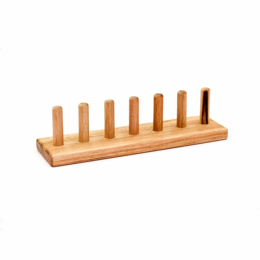 Wooden Finger Puppet Stand (7 rods)
