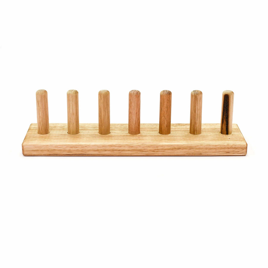 Wooden Finger Puppet Stand (7 rods)