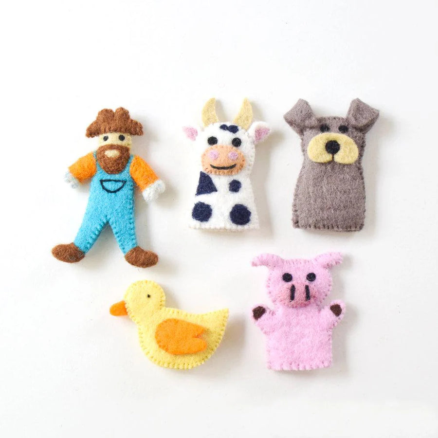 Tara Treasures | Finger Puppet Set - Old MacDonald's Farm