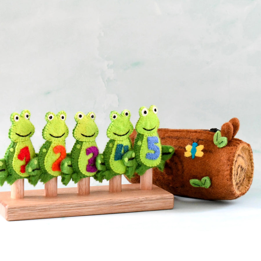 Finger Puppet Set | 5 Little Speckled Frogs