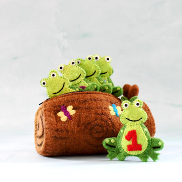 Tara Treasures | Finger Puppet Set - 5 Little Speckled Frogs