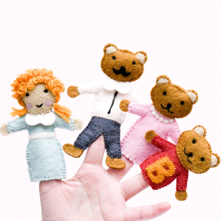 Finger Puppet Set | Goldilocks and the Three Bears