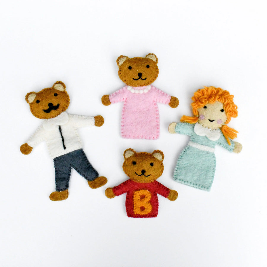 Finger Puppet Set | Goldilocks and the Three Bears