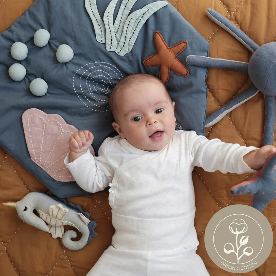 Fabelab | Organic Cotton Activity Blanket Play Mat - Underwater
