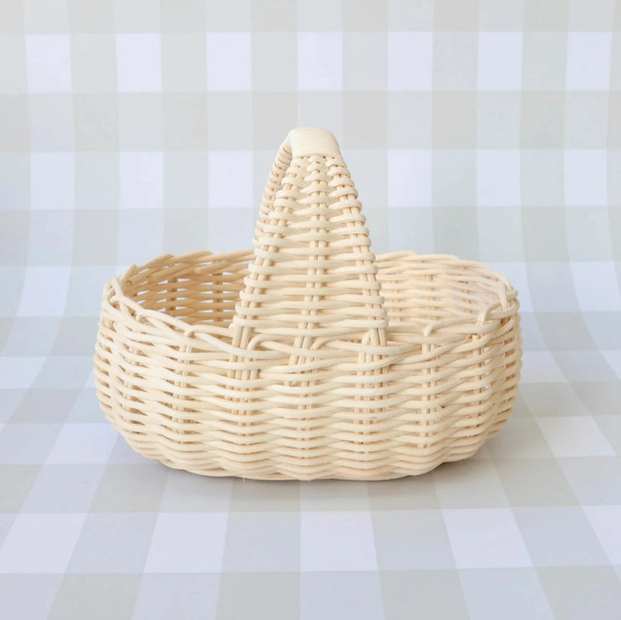 little gatherer rattan basket