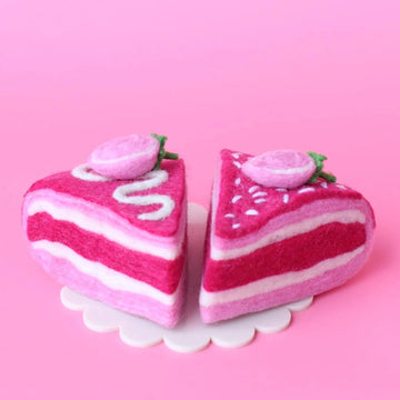 Felt Food | Strawberry Shortcake Slice