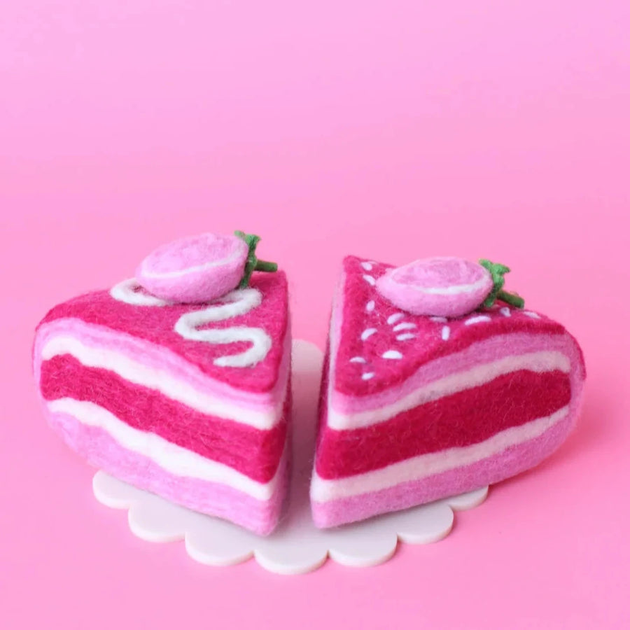 Felt Food | Strawberry Shortcake Slice