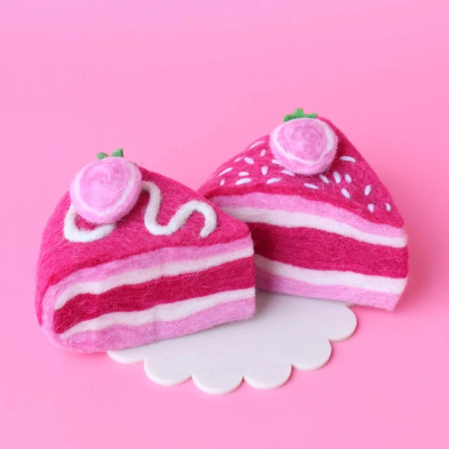 Felt Food | Strawberry Shortcake Slice