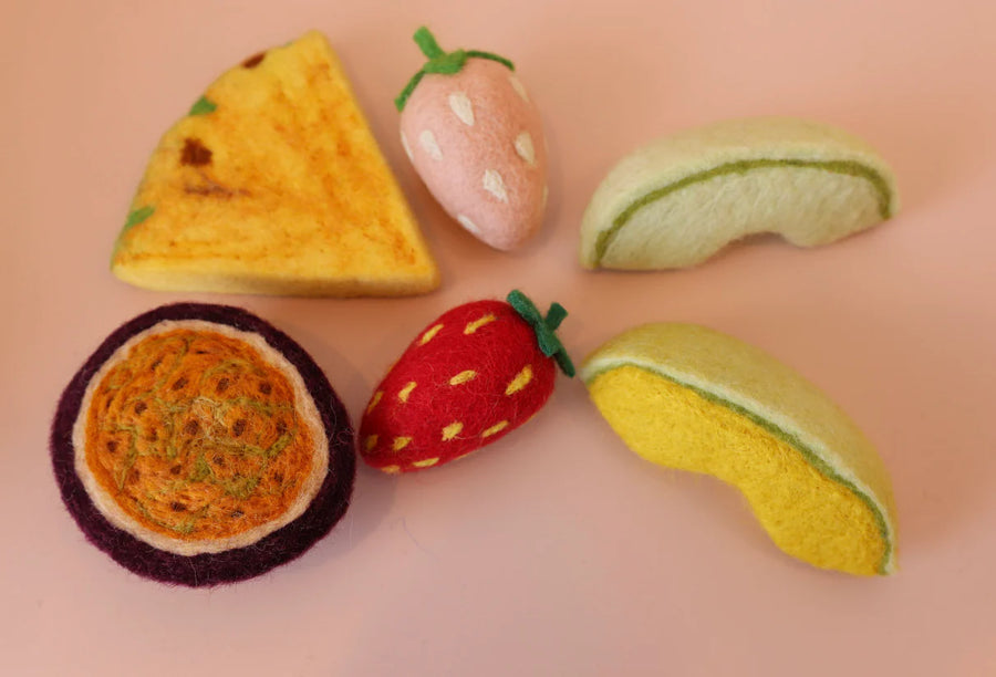 Felt Food | Fruit Salad Bowl Set