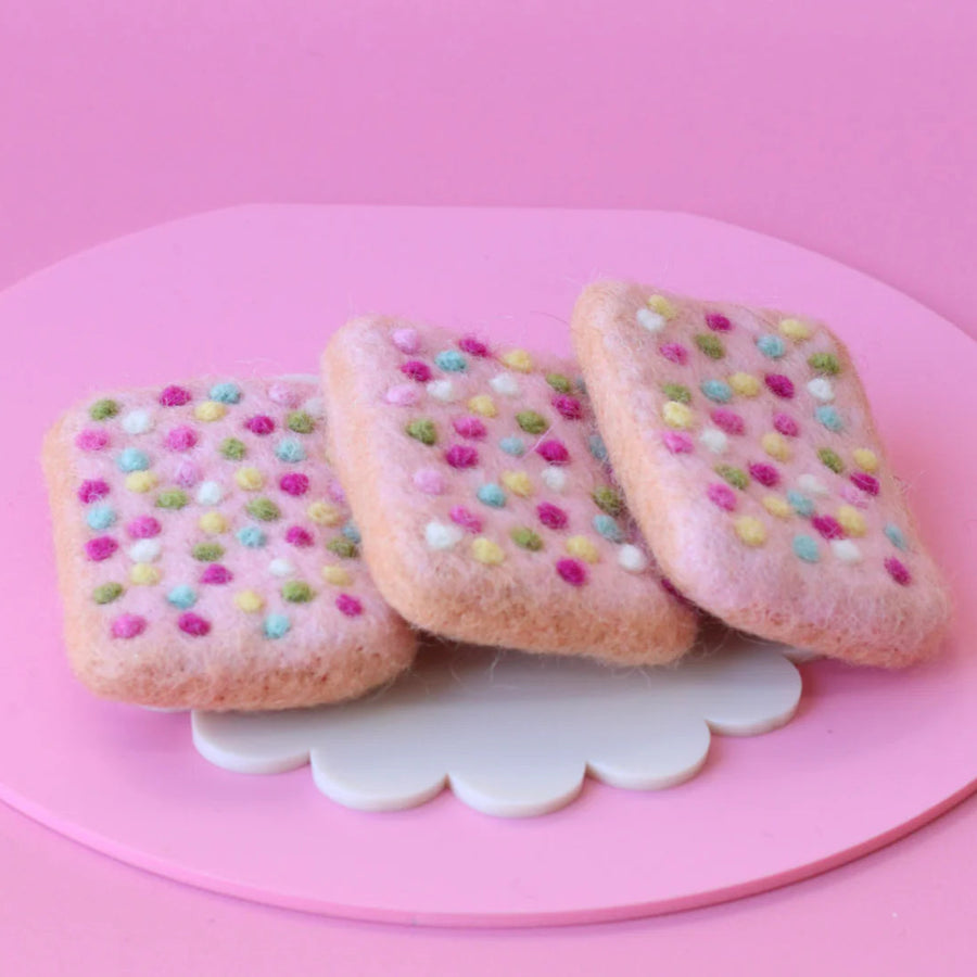 Juni Moon | Felt Food - Pink Sprinkle Biscuit